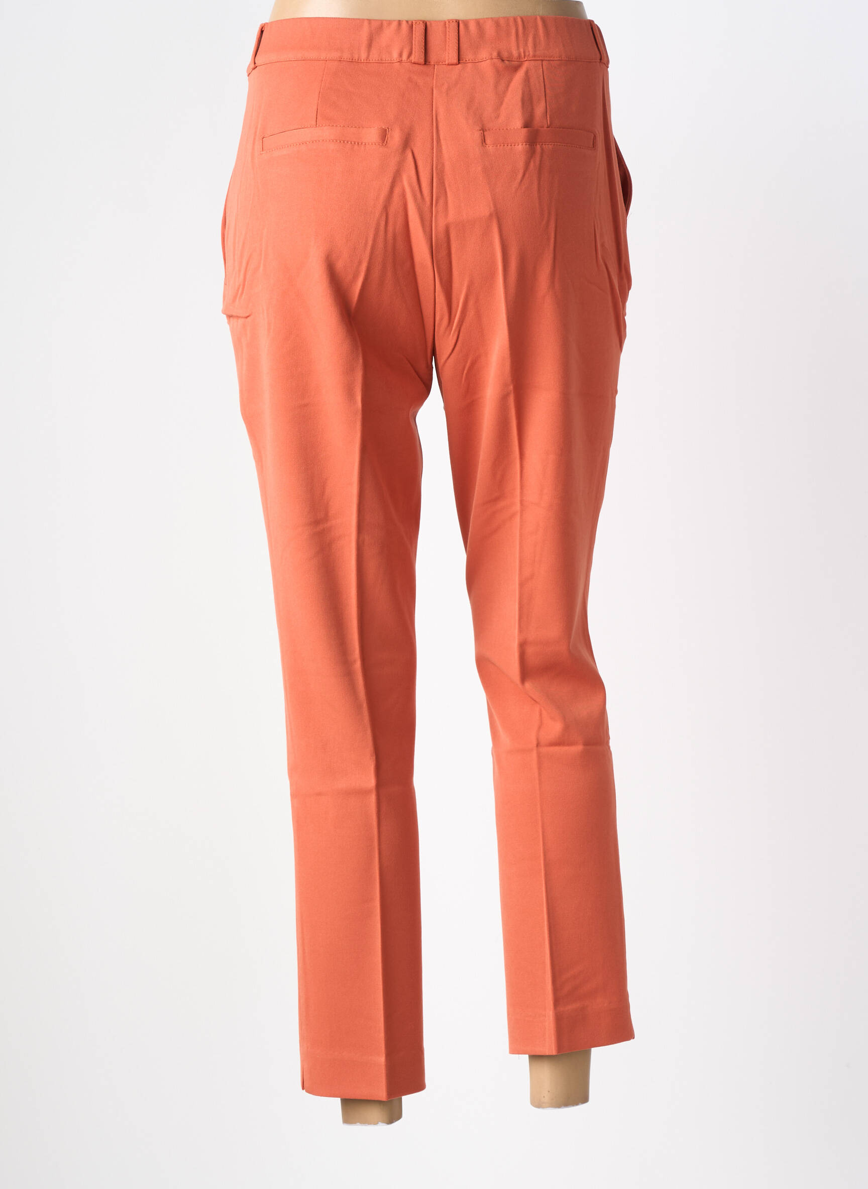 Pantalon 7/8 țesătură poplin mărime normală portocalie DAMART femeie