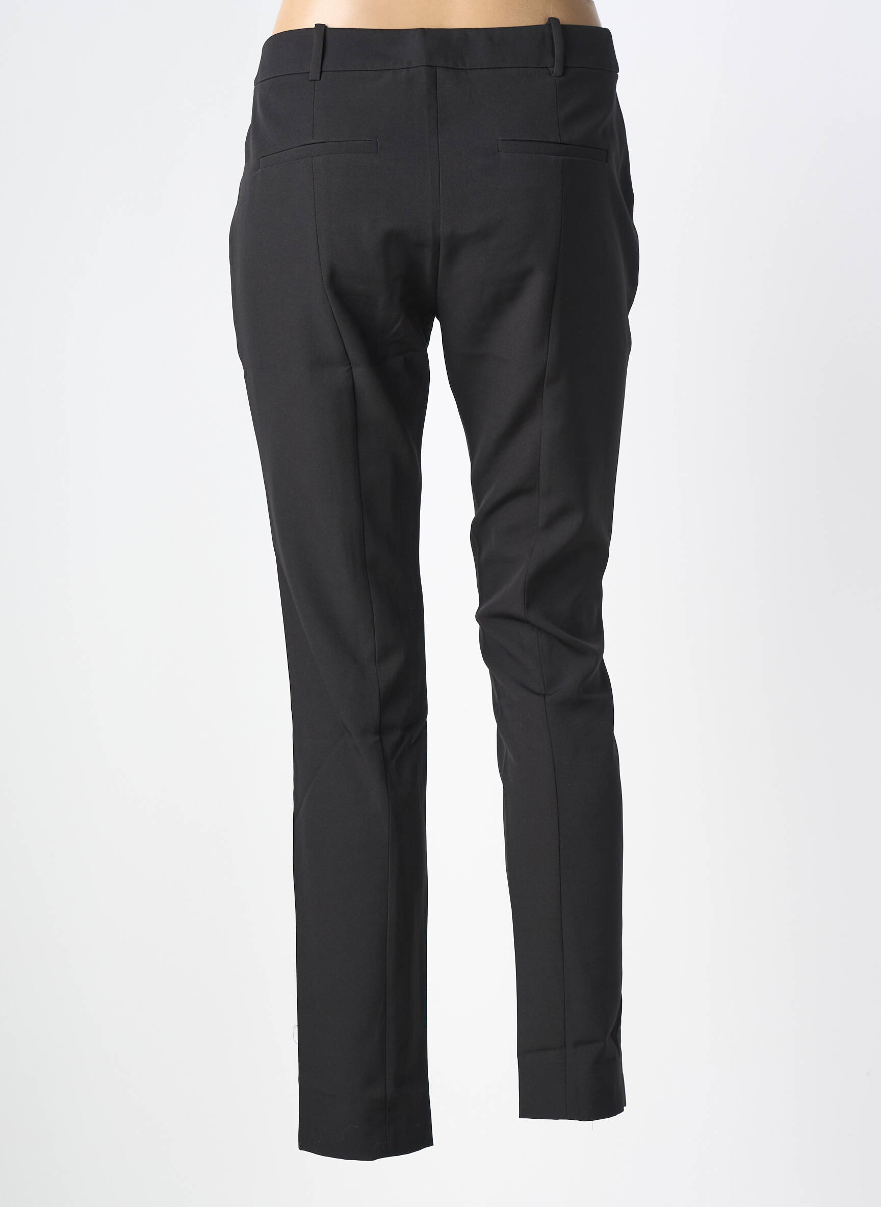 Pantalon chino țesătură poplin mărime normală negru LIU JO femeie
