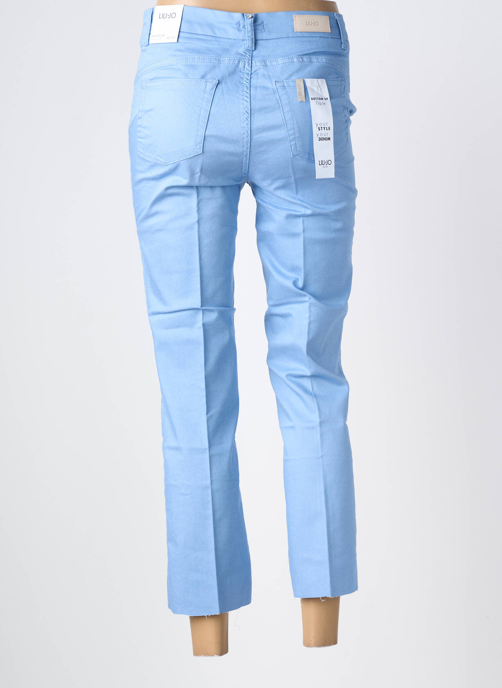 Pantalon 7/8 elasticitate mărime normală albastru LIU JO femeie