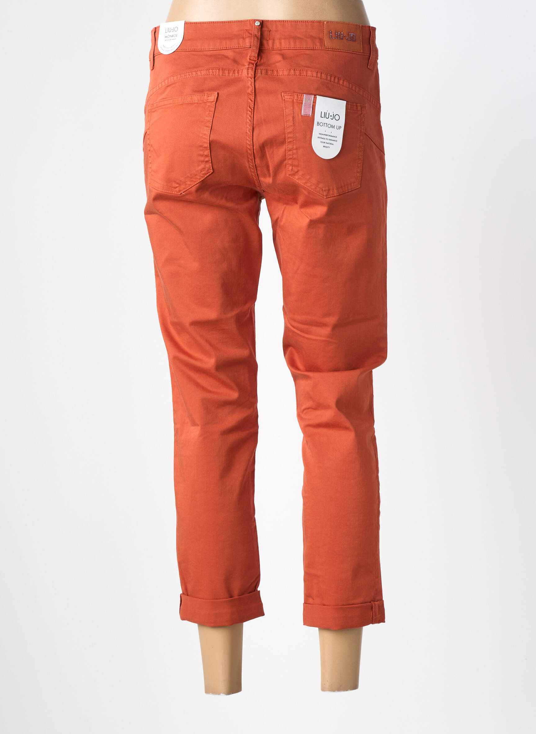 Pantalon trei sferturi elasticitate mărime normală portocalie LIU JO femeie