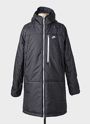 Geacă matlasată mâneci lungi cu glugă negru NIKE bărbat