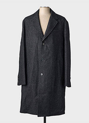 Palton lung croială dreaptă fără glugă negru THE KOOPLES bărbat