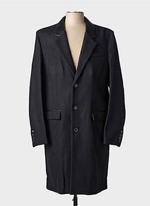 Palton lung croială dreaptă fără glugă negru THE KOOPLES bărbat