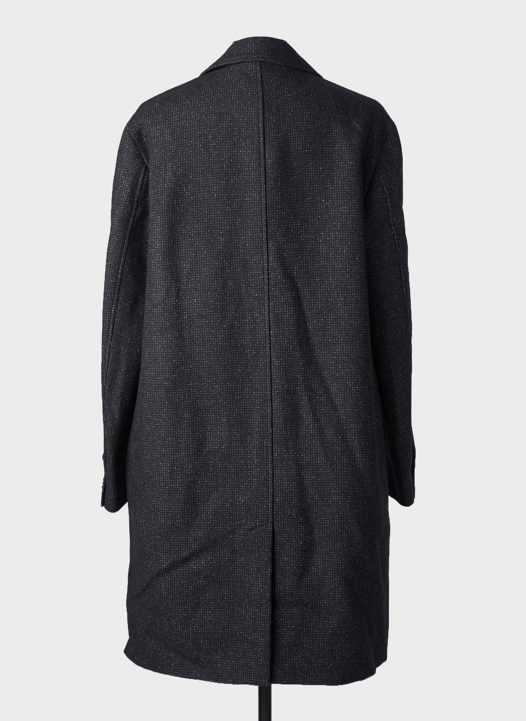 Palton lung croială dreaptă fără glugă negru THE KOOPLES bărbat