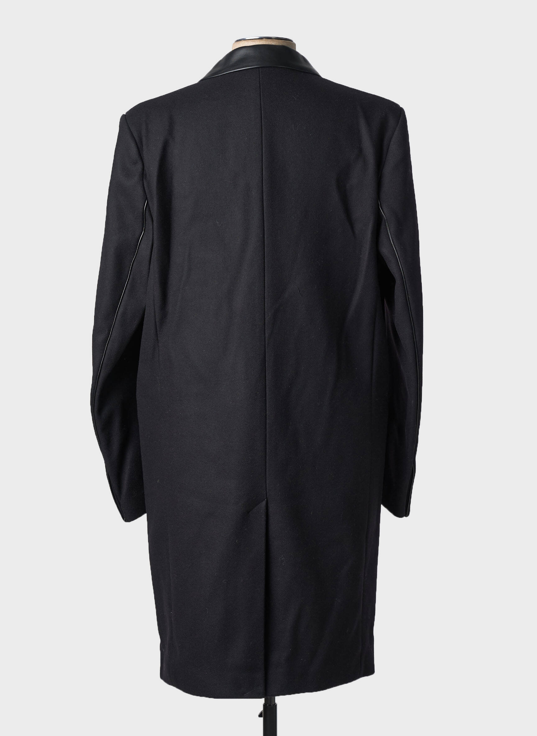 Palton lung croială dreaptă fără glugă negru THE KOOPLES bărbat