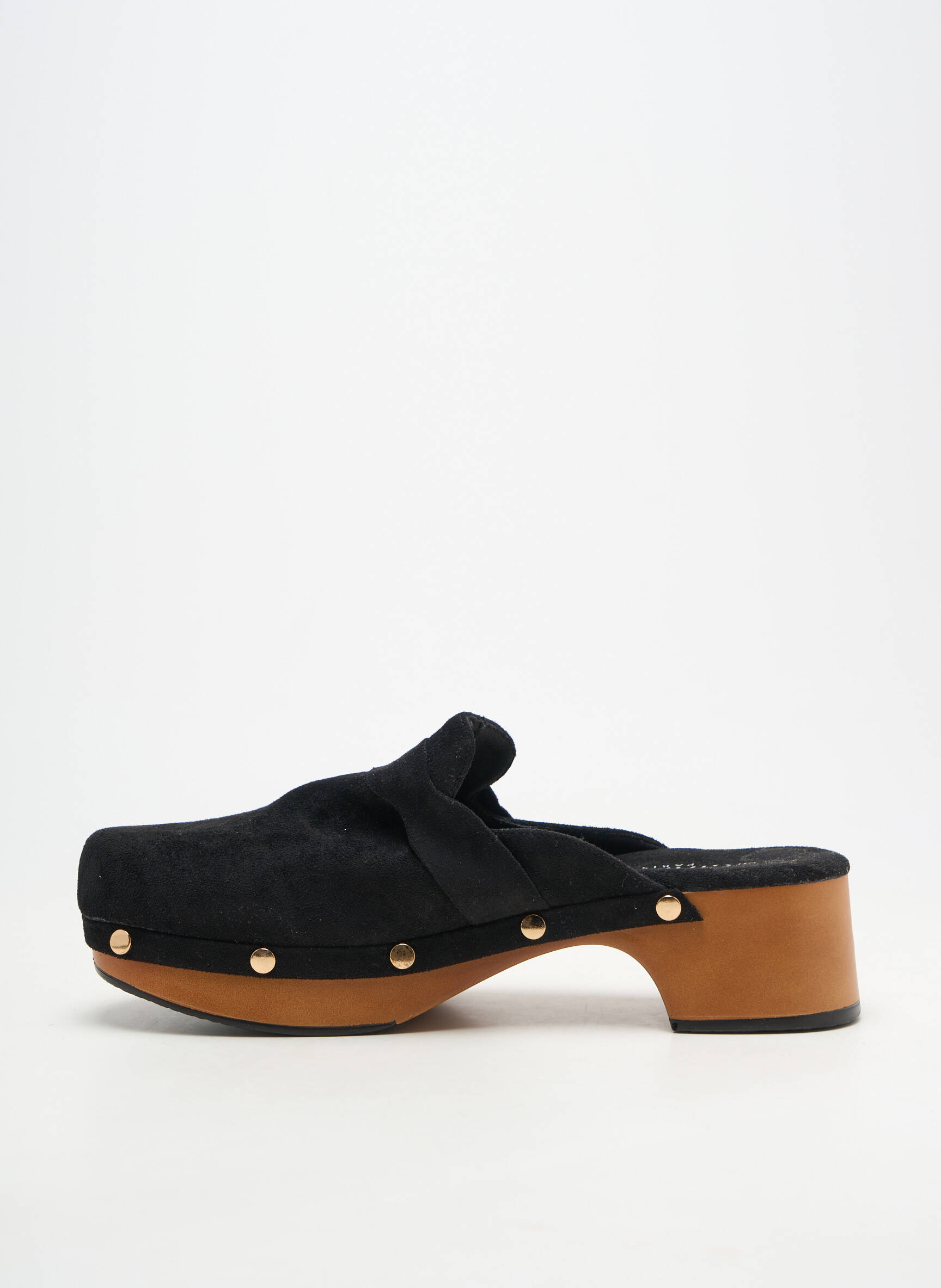 Mulete/saboți toc de 4 la 6 cm negru GIRLHOOD femeie