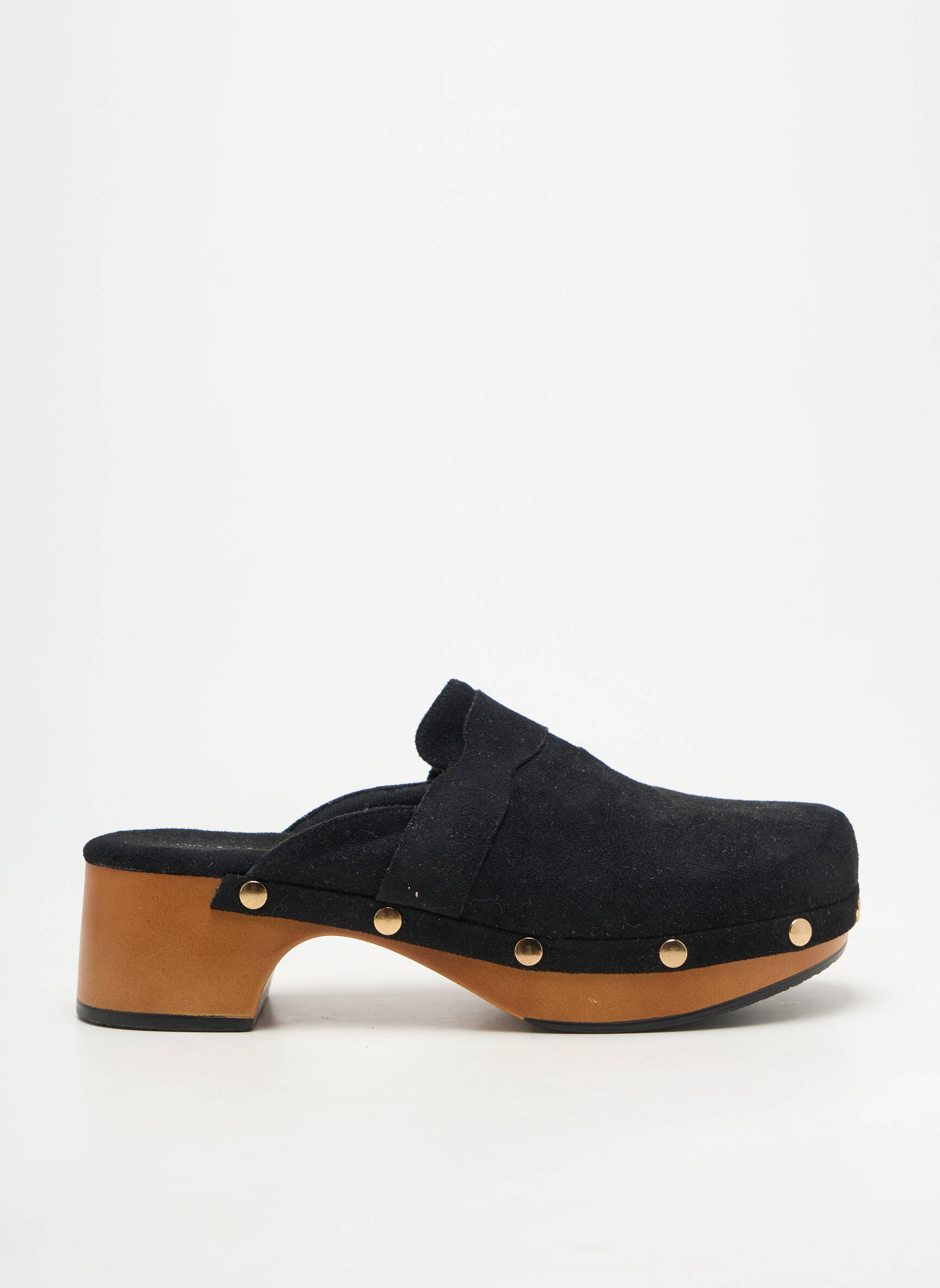 Mulete/saboți toc de 4 la 6 cm negru GIRLHOOD femeie