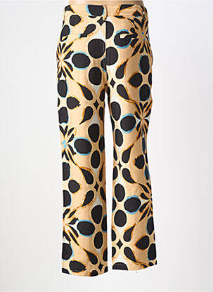 Pantalon drept țesătură crep mărime normală maro SEE U SOON femeie