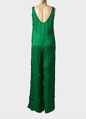 Salopetă-pantalon croială fluidă mâneci lungi verde AMERICAN VINTAGE femeie