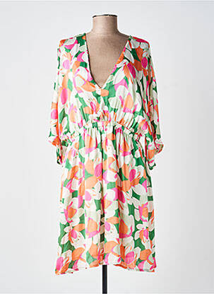 Rochie midi mâneci 3/4 mâneci 3/4 verde SUZZY & MILLY femeie