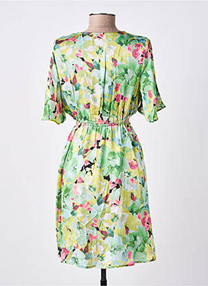 Rochie midi imprimeu fantezie mâneci scurte verde SUZZY & MILLY femeie