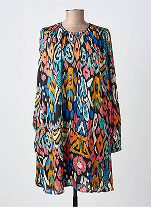 Rochie scurtă mâneci lungi mâneci lungi portocalie LILI & LALA femeie