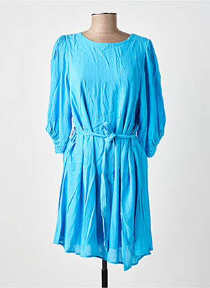Rochie scurtă mâneci lungi mâneci lungi albastru GRACE & MILA femeie