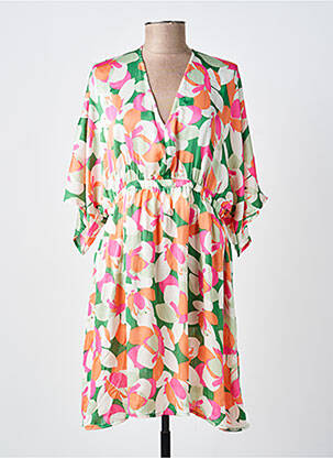 Rochie scurtă mâneci scurte mâneci scurte portocalie SUZZY & MILLY femeie