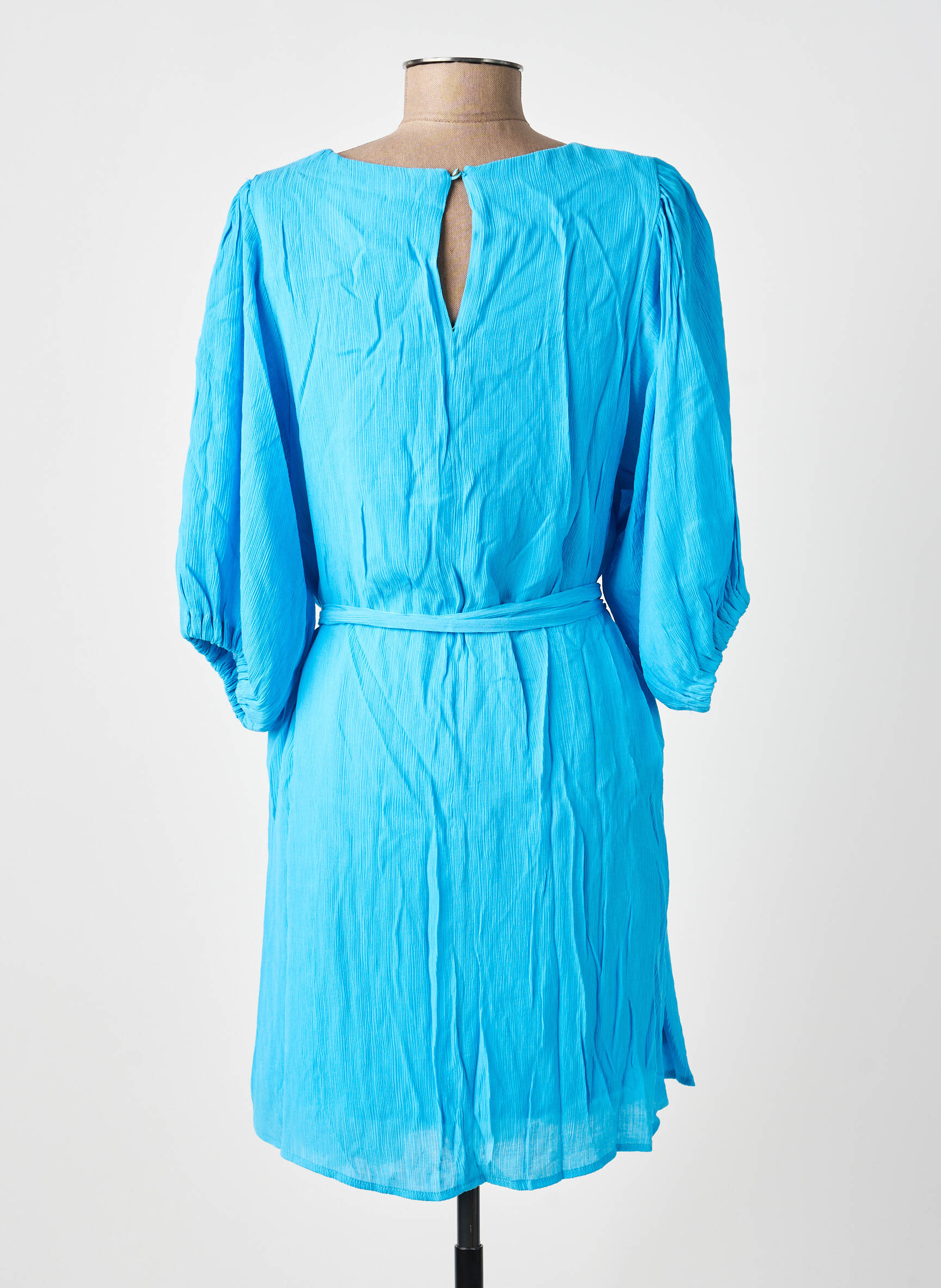 Rochie scurtă mâneci lungi mâneci lungi albastru GRACE & MILA femeie