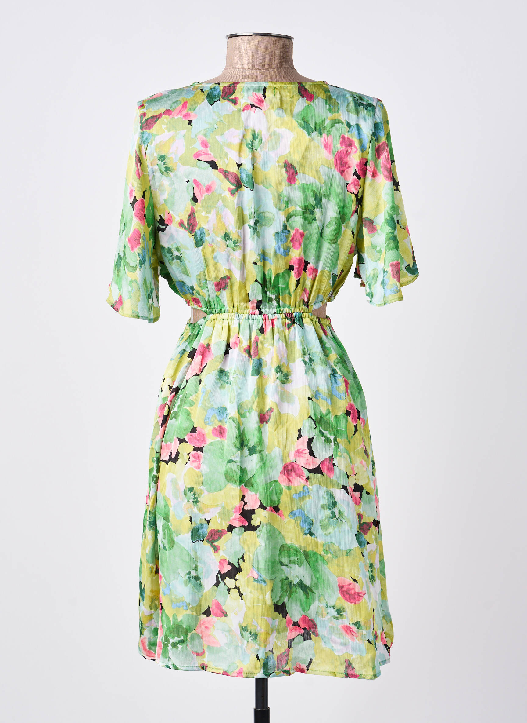 Rochie scurtă mâneci scurte mâneci scurte verde SUZZY & MILLY femeie