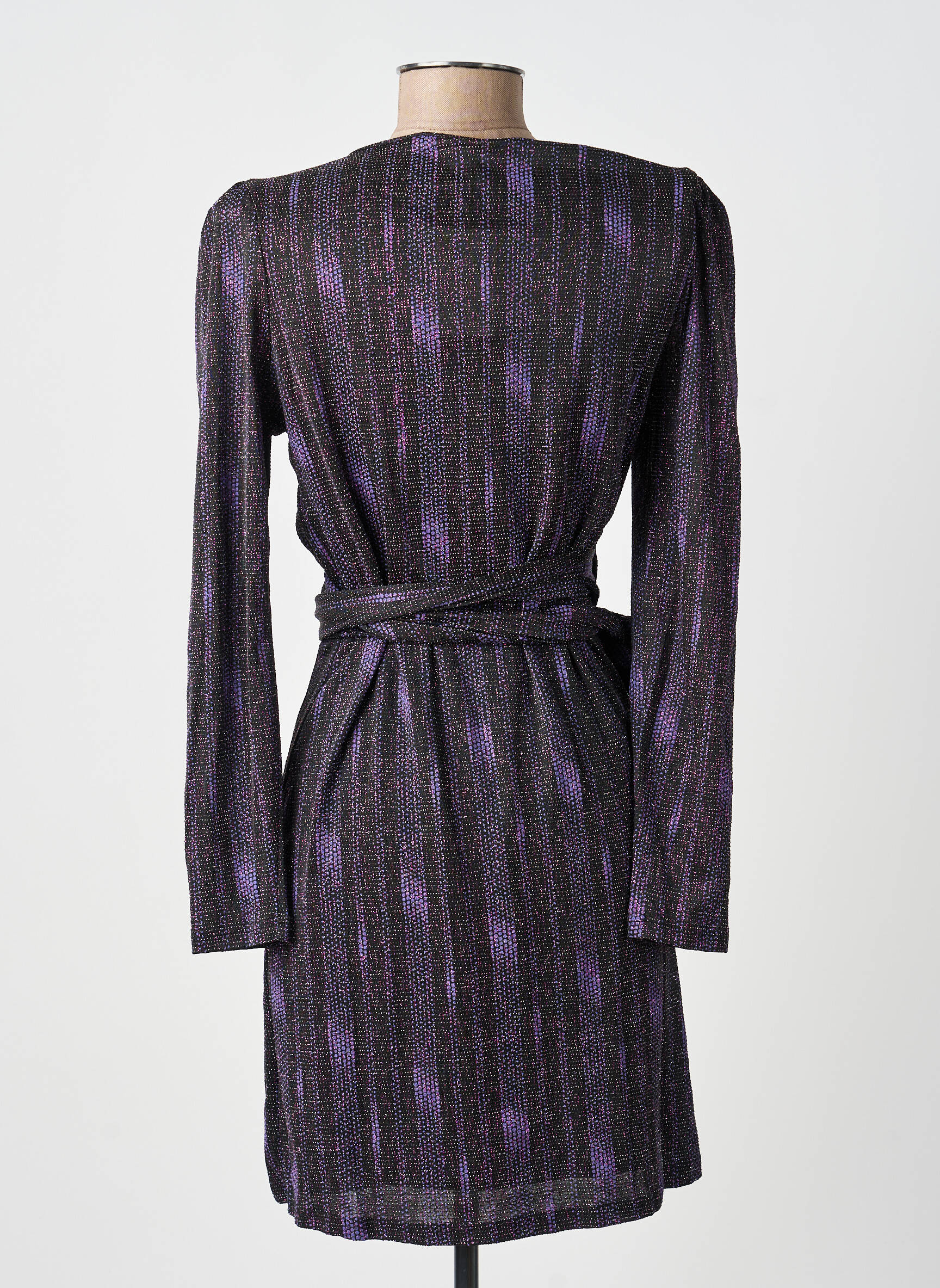 Rochie scurtă mâneci lungi mâneci lungi negru KILKY femeie