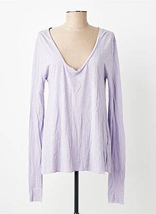 Tricou mâneci lungi mâneci lungi violet AMERICAN VINTAGE femeie