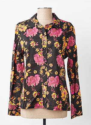 Cămașă imprimeu floral mâneci lungi negru GRACE & MILA femeie