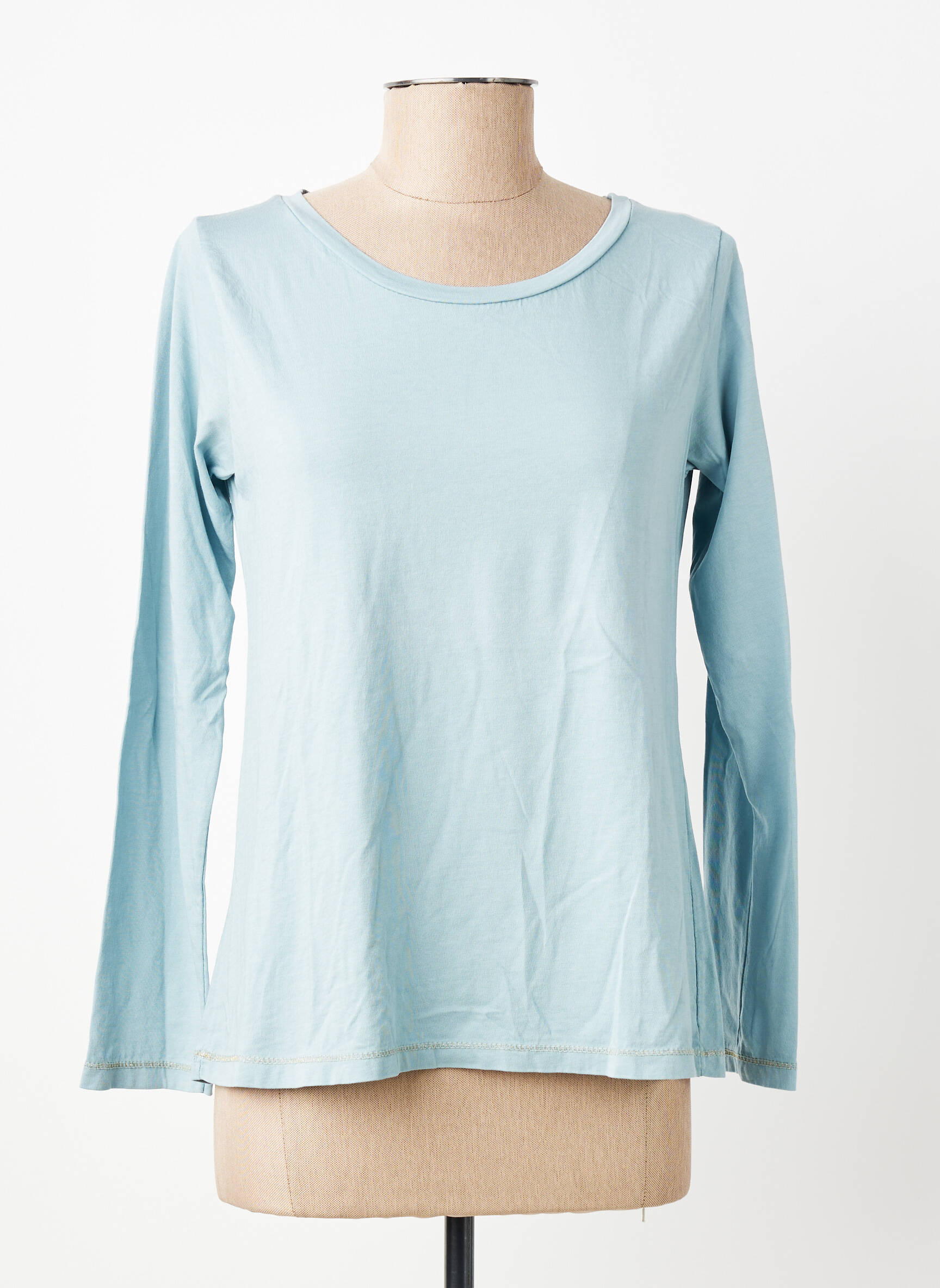 Tricou mâneci lungi mâneci lungi albastru PAKO LITTO femeie