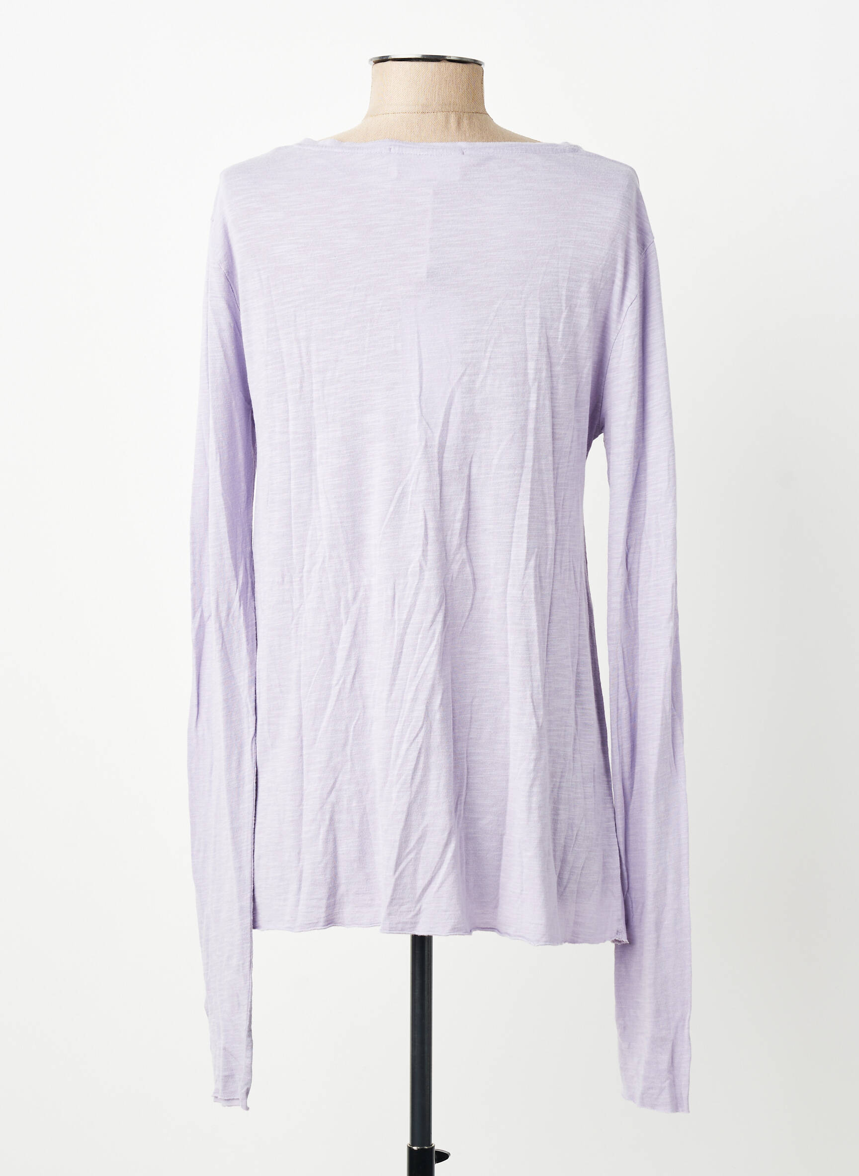 Tricou mâneci lungi mâneci lungi violet AMERICAN VINTAGE femeie