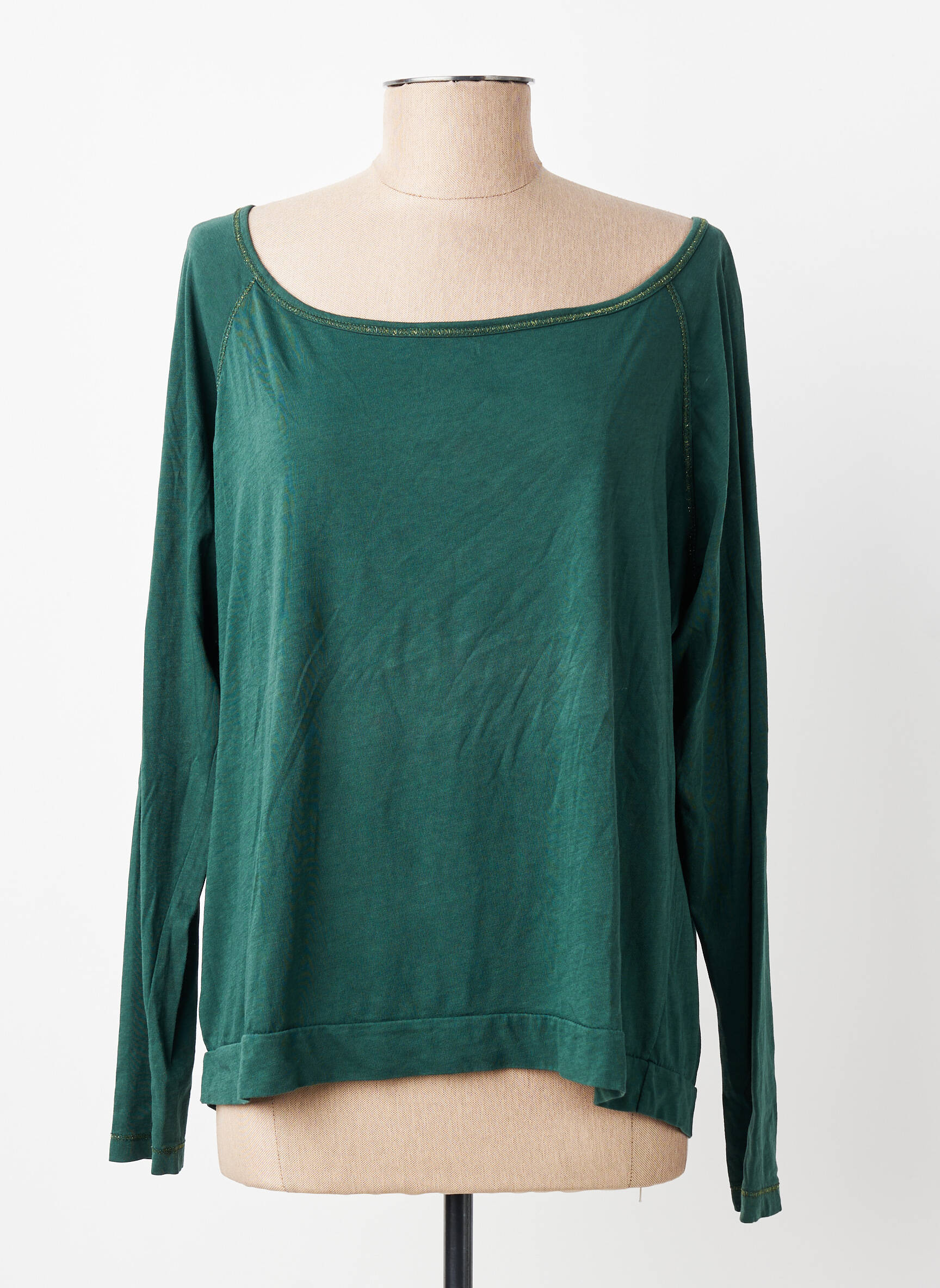 Tricou mâneci lungi mâneci lungi verde PAKO LITTO femeie