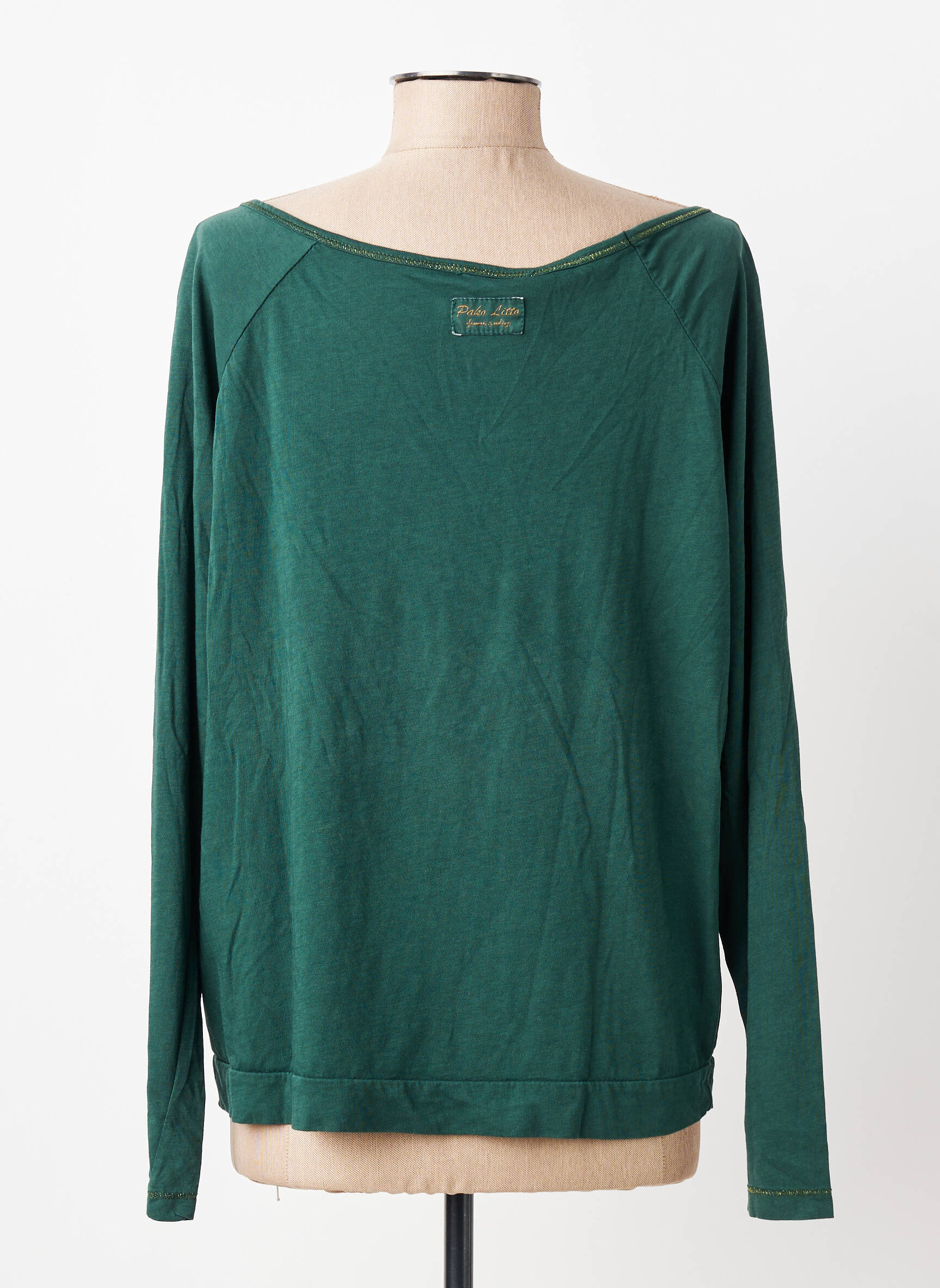 Tricou mâneci lungi mâneci lungi verde PAKO LITTO femeie