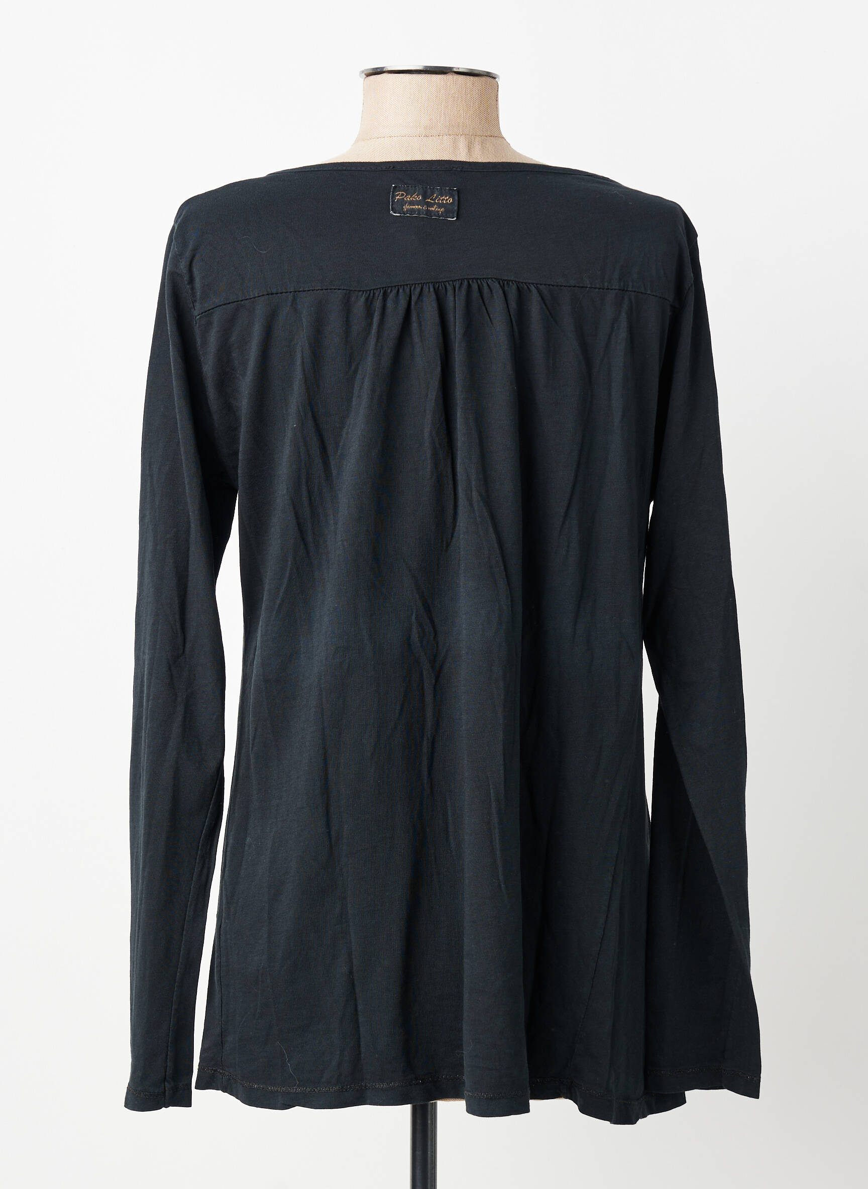 Tricou mâneci lungi mâneci lungi negru PAKO LITTO femeie