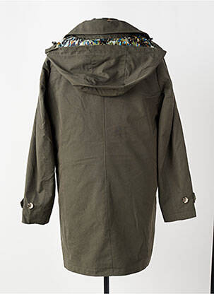 Parka mâneci lungi cu glugă verde 7 SEASONS femeie