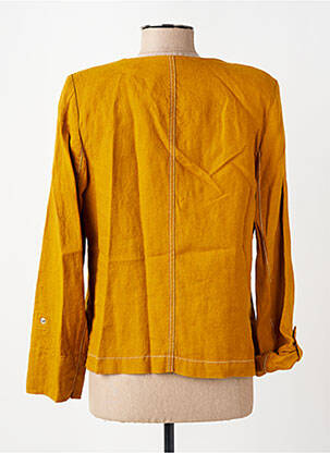 Jachete casual guler rotund galben CHRISTINE LAURE femeie