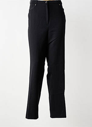Pantalon drept țesătură crep mărime normală negru CHRISTINE LAURE femeie