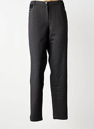 Pantalon slim elasticitate mărime normală negru CHRISTINE LAURE femeie