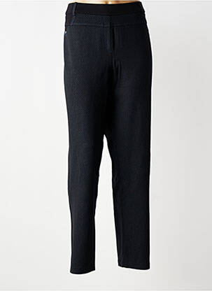 Pantalon slim talie elastică mărime normală negru CHRISTINE LAURE femeie