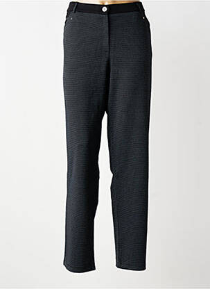 Pantalon slim talie elastică mărime normală negru CHRISTINE LAURE femeie