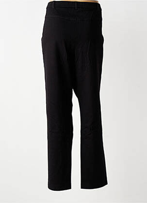 Pantalon slim talie elastică mărime normală negru CHRISTINE LAURE femeie
