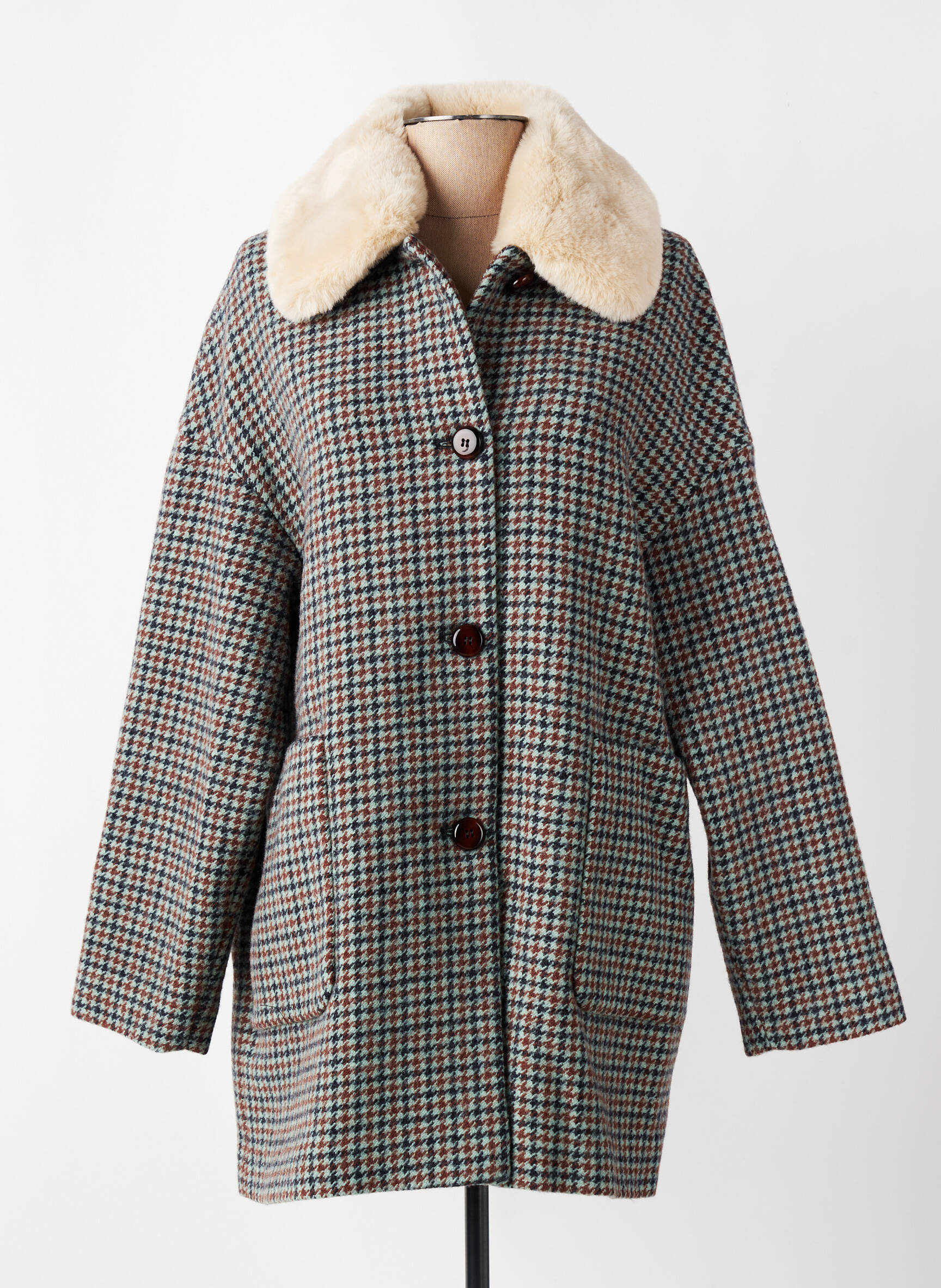 Palton lung croială dreaptă fără glugă gri TRENCH & COAT femeie