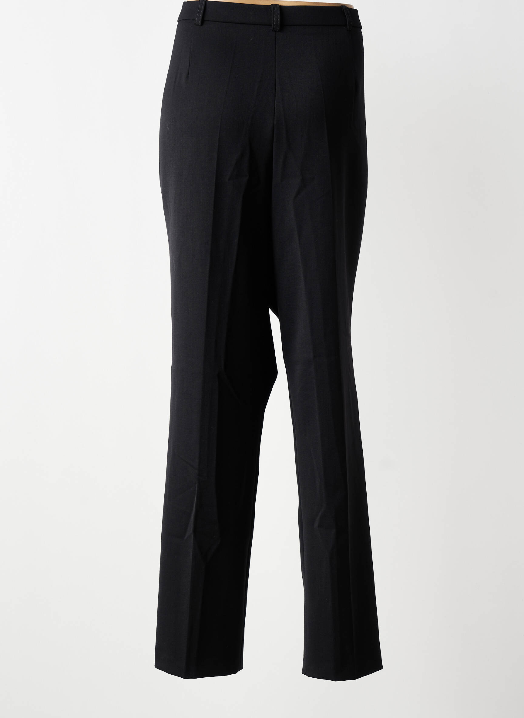 Pantalon drept țesătură crep mărime normală negru CHRISTINE LAURE femeie