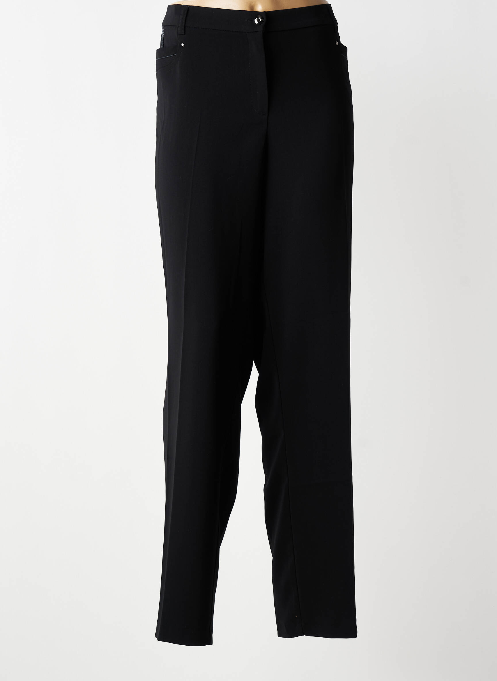 Pantalon drept elasticitate mărime normală albastru CHRISTINE LAURE femeie