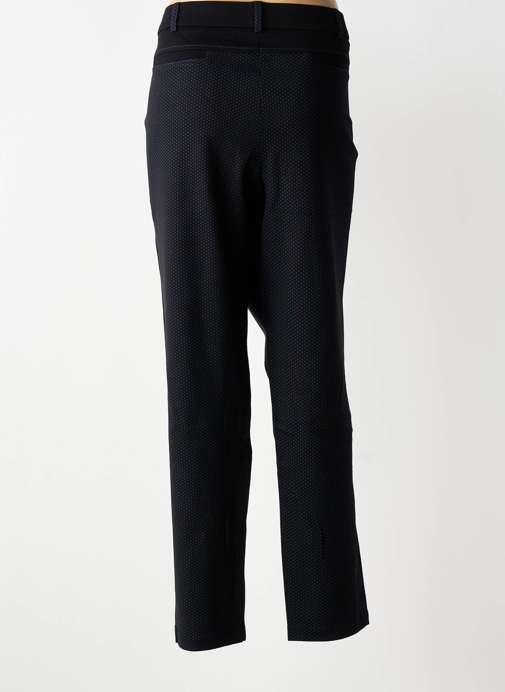Pantalon slim talie elastică mărime normală negru CHRISTINE LAURE femeie