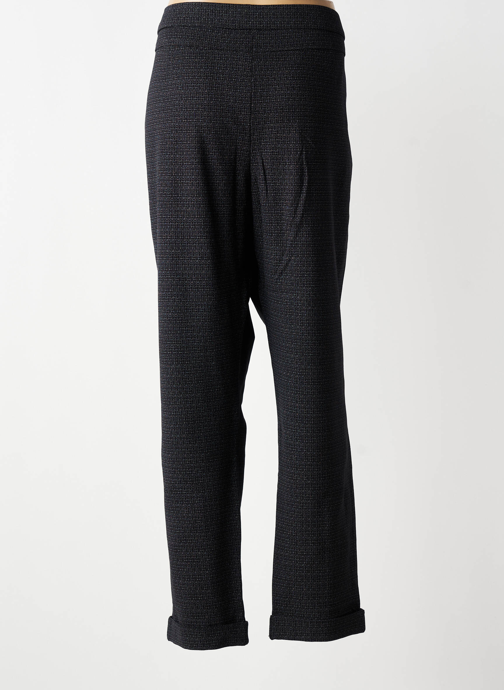 Pantalon drept elasticitate mărime normală negru CHRISTINE LAURE femeie