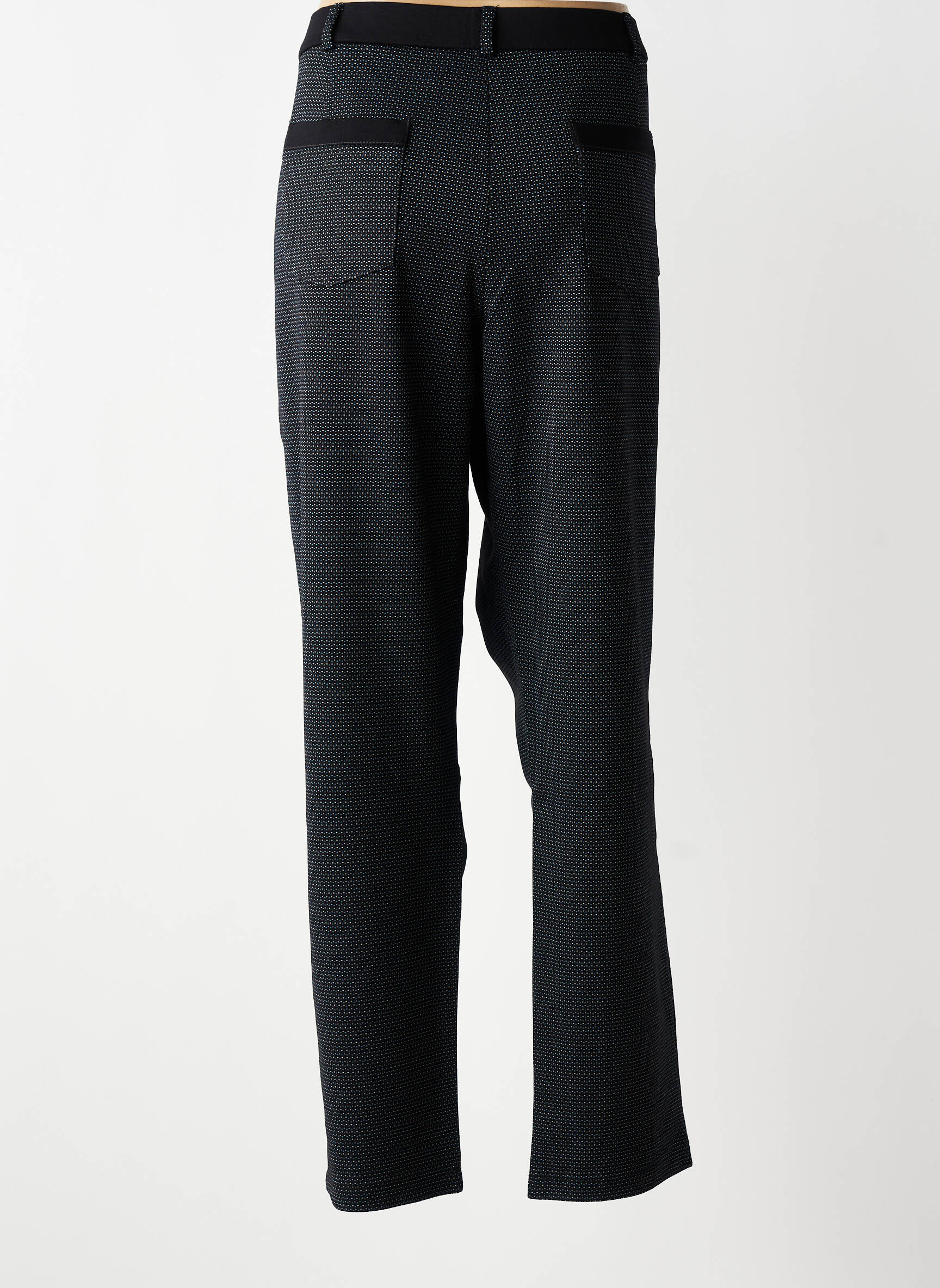Pantalon slim talie elastică mărime normală negru CHRISTINE LAURE femeie