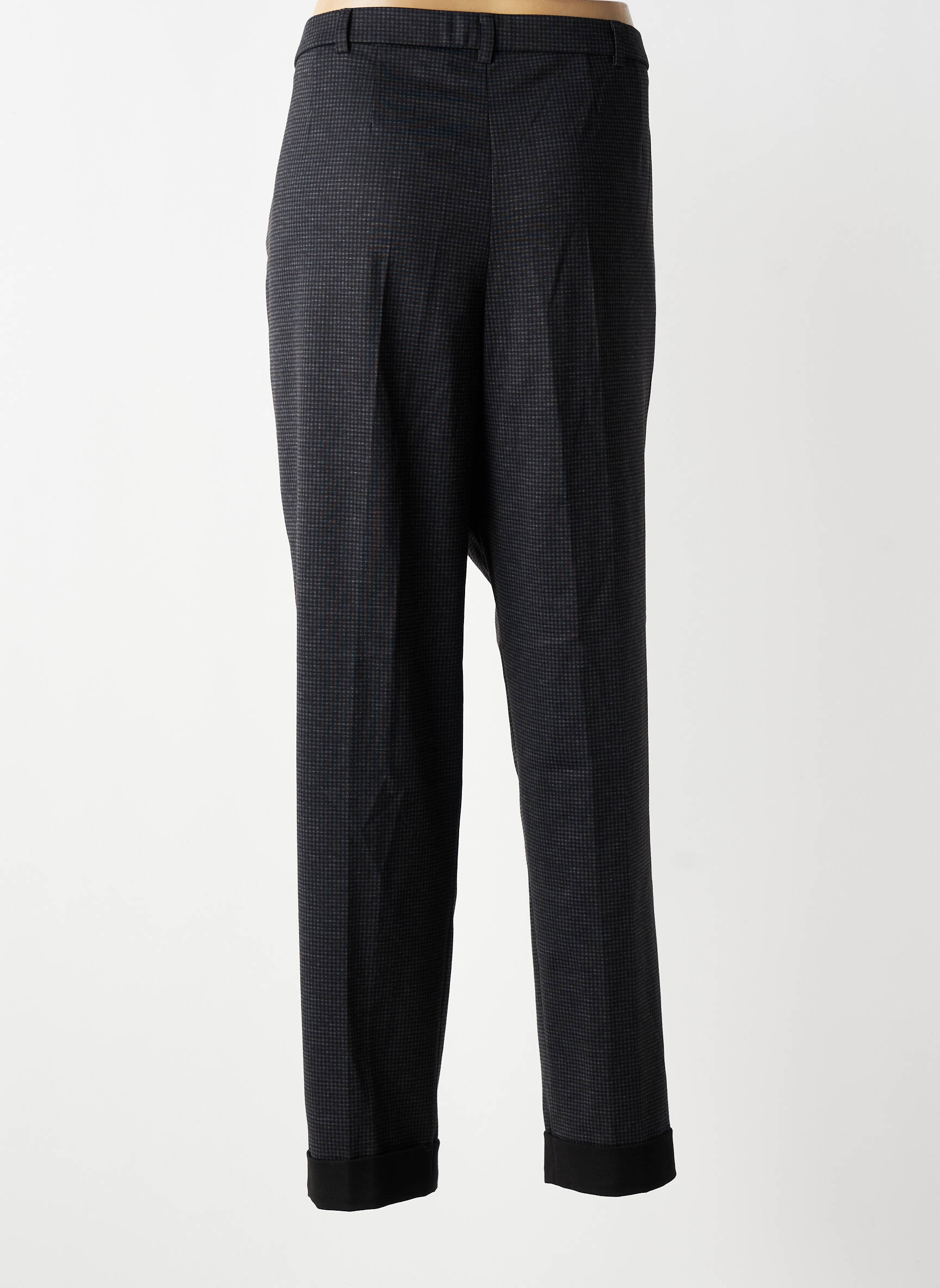 Pantalon slim talie elastică mărime normală gri CHRISTINE LAURE femeie