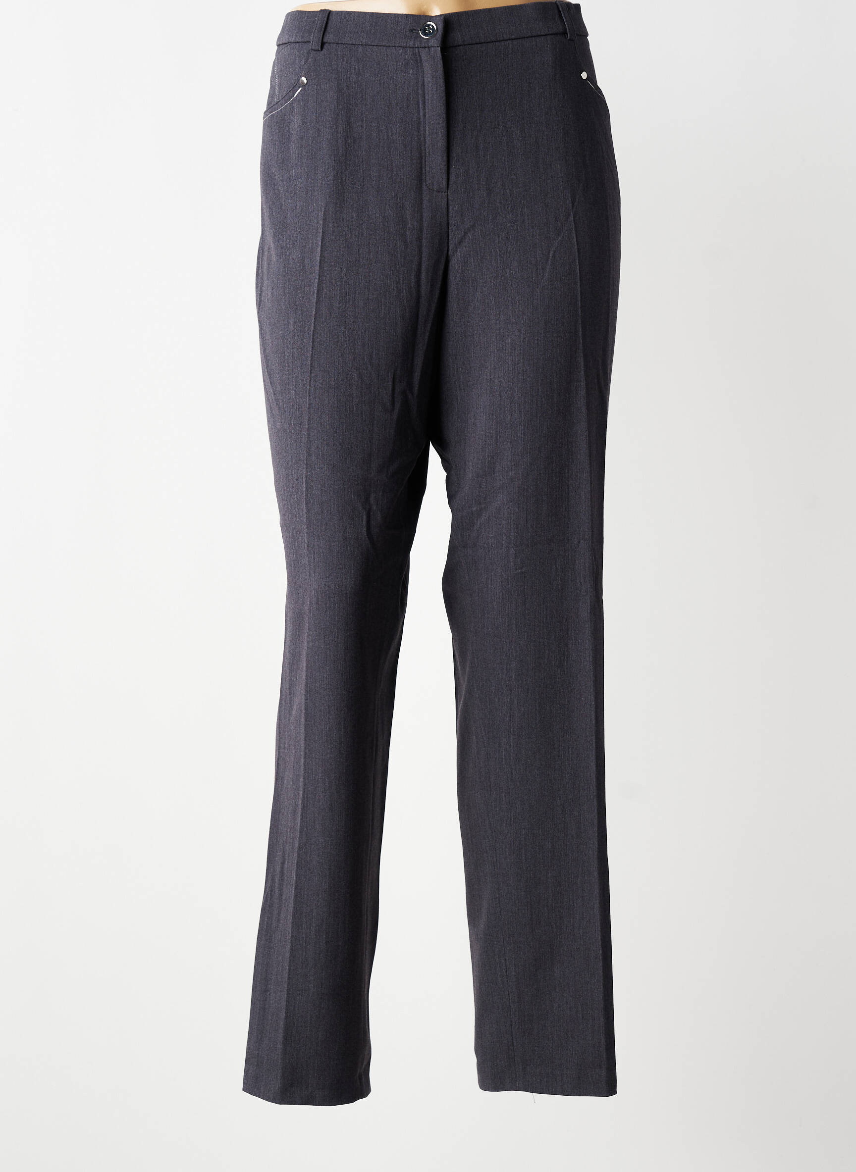 Pantalon slim mărime normală mărime normală gri CHRISTINE LAURE femeie