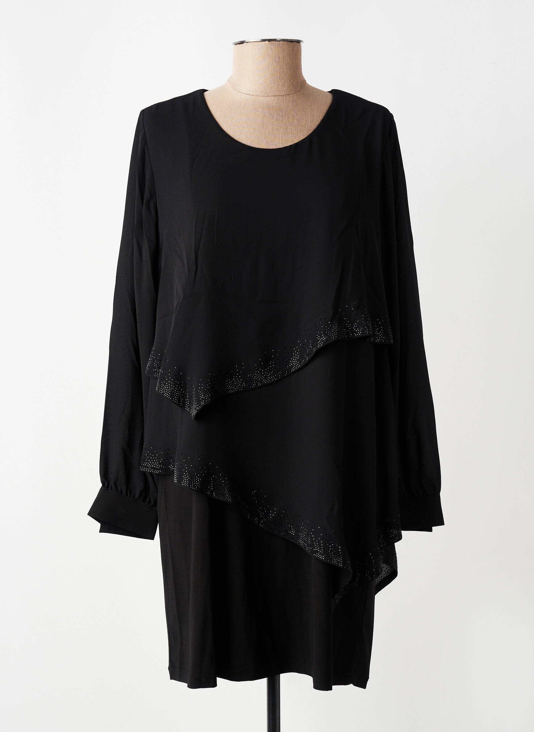 Rochie scurtă mâneci lungi mâneci lungi negru ALAIN MURATI femeie