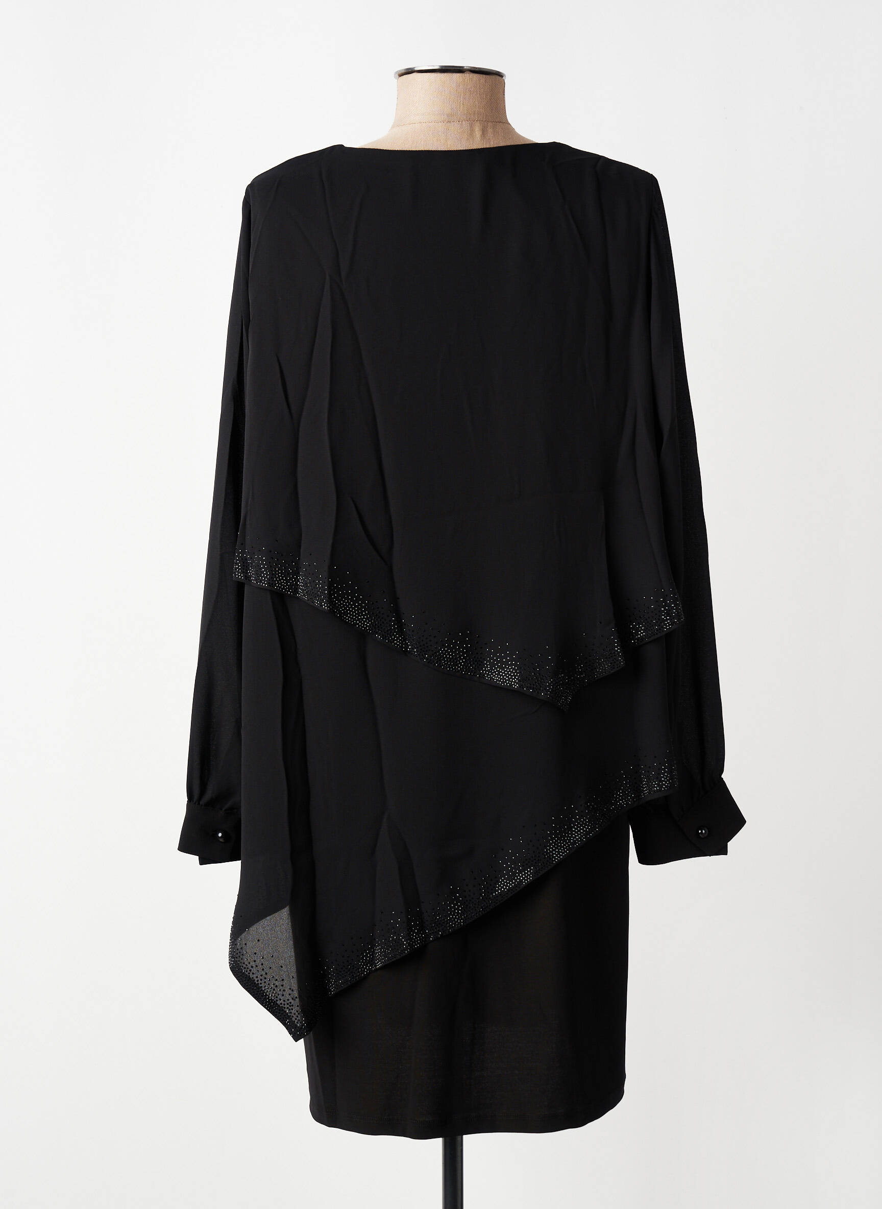 Rochie scurtă mâneci lungi mâneci lungi negru ALAIN MURATI femeie