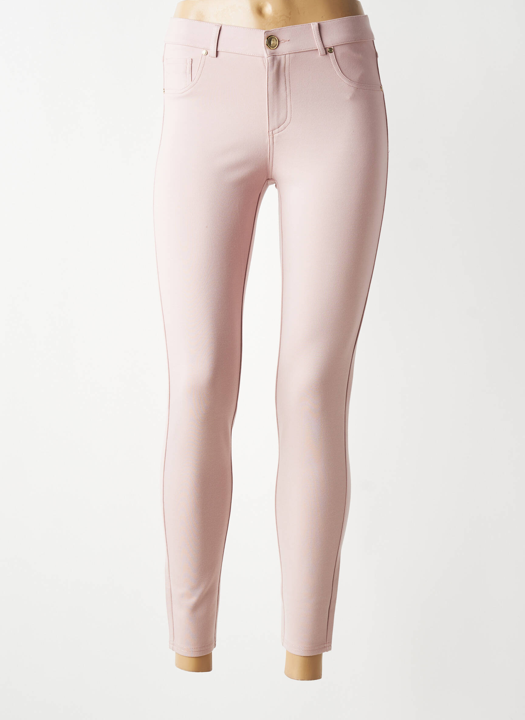 Jegging țesătură jersey mărime normală roz LCDN femeie