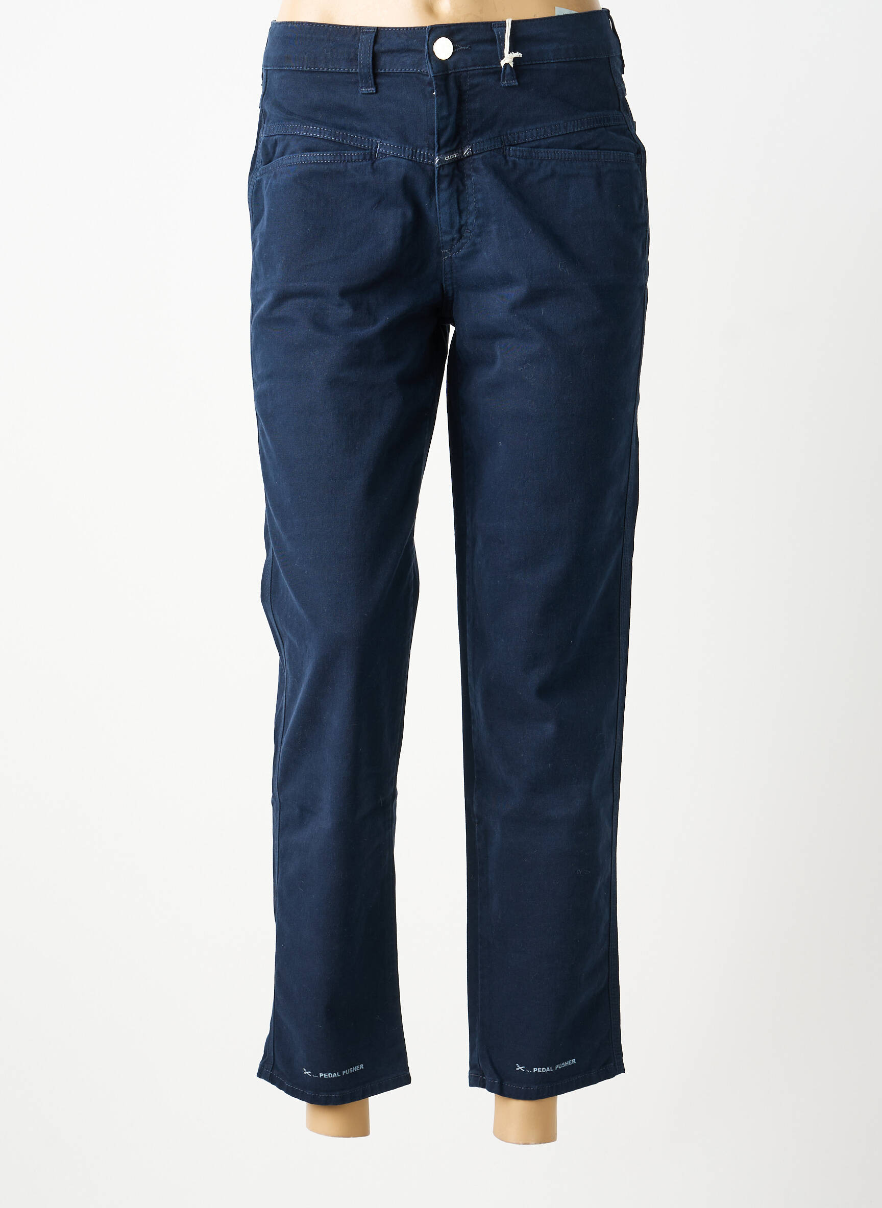 Pantalon drept elasticitate mărime normală albastru CLOSED femeie