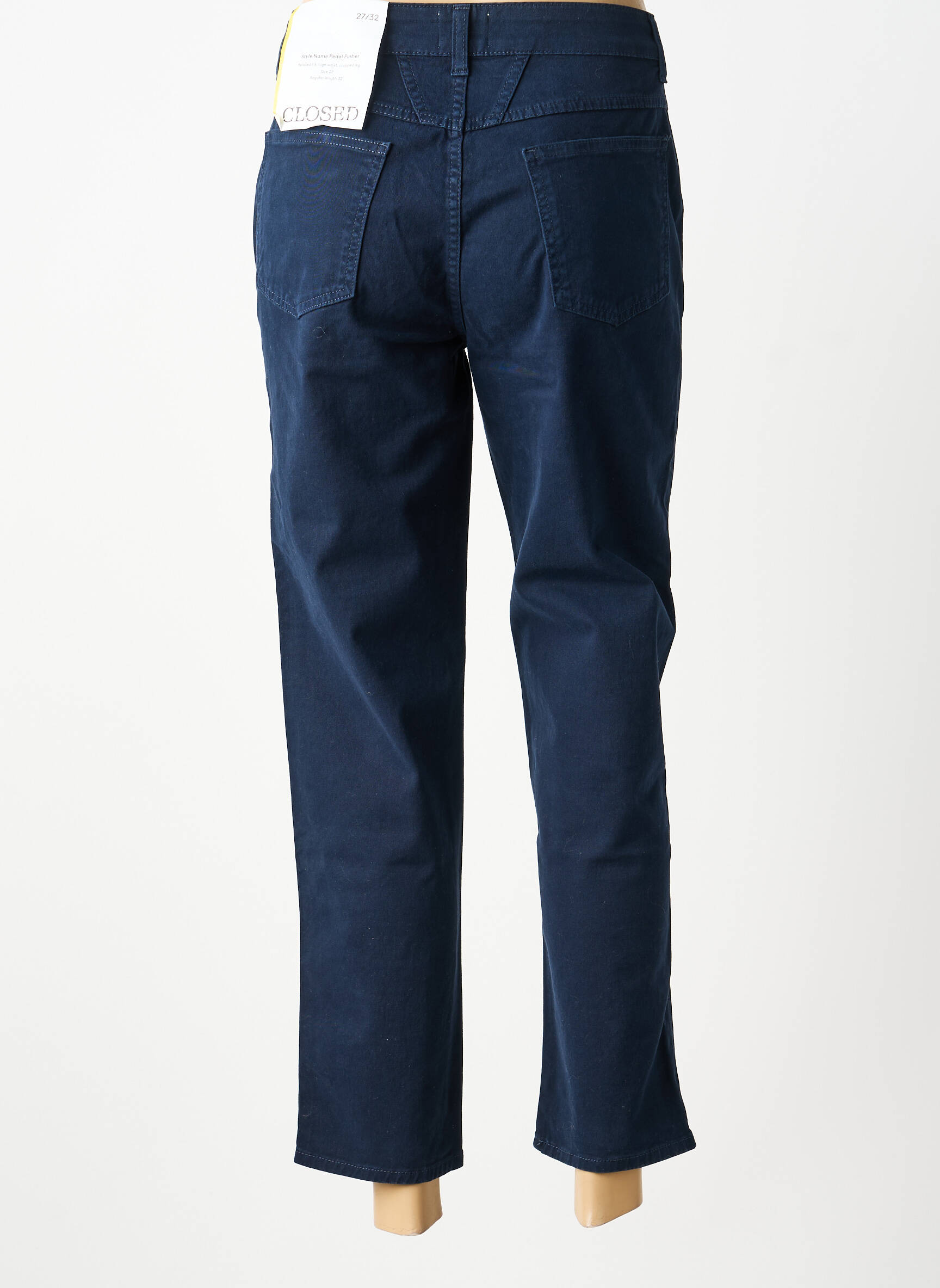 Pantalon drept elasticitate mărime normală albastru CLOSED femeie