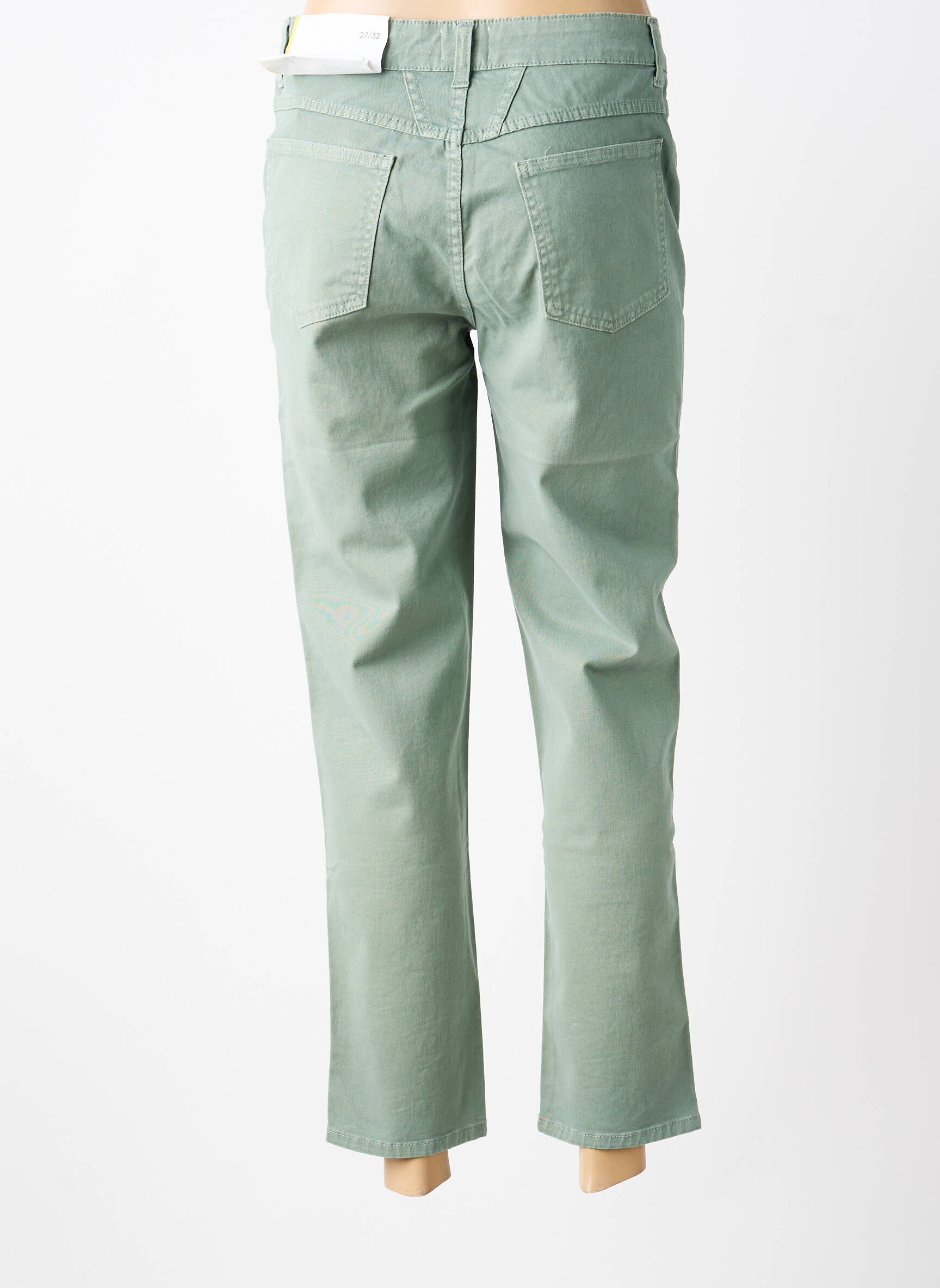 Pantalon drept elasticitate mărime normală verde CLOSED femeie