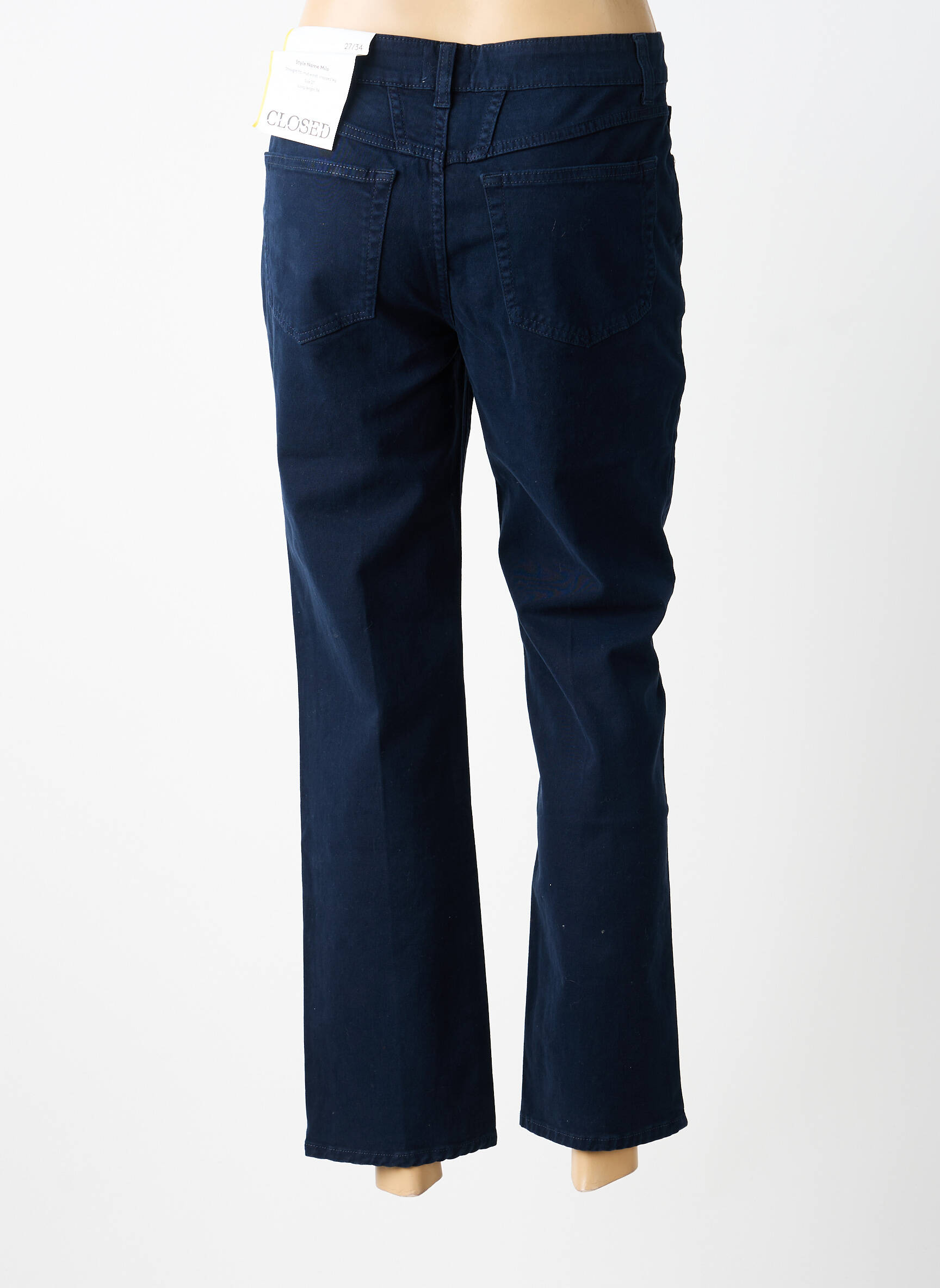 Pantalon drept elasticitate mărime normală albastru CLOSED femeie